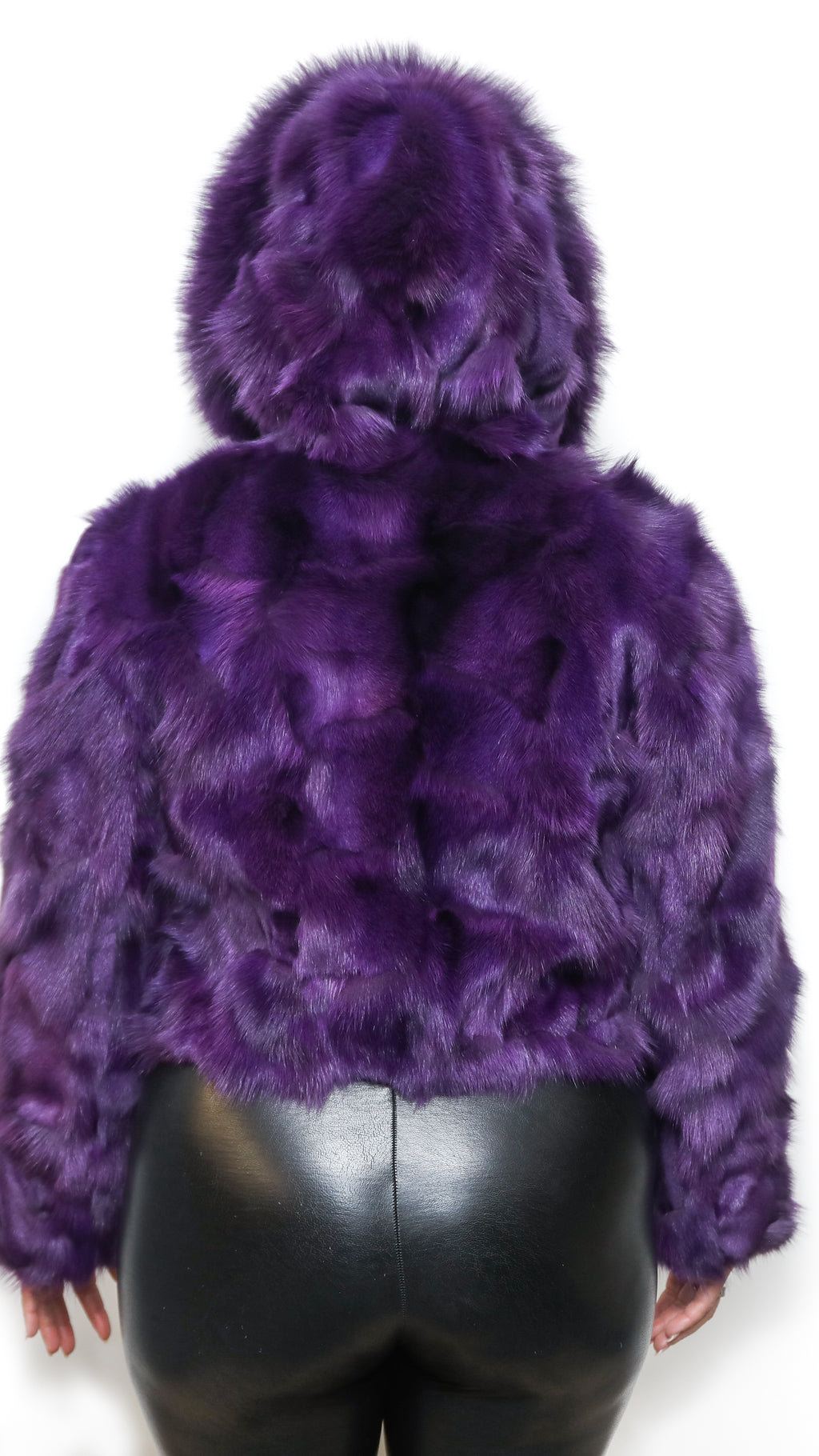 Purple Fox Cropped Jacket