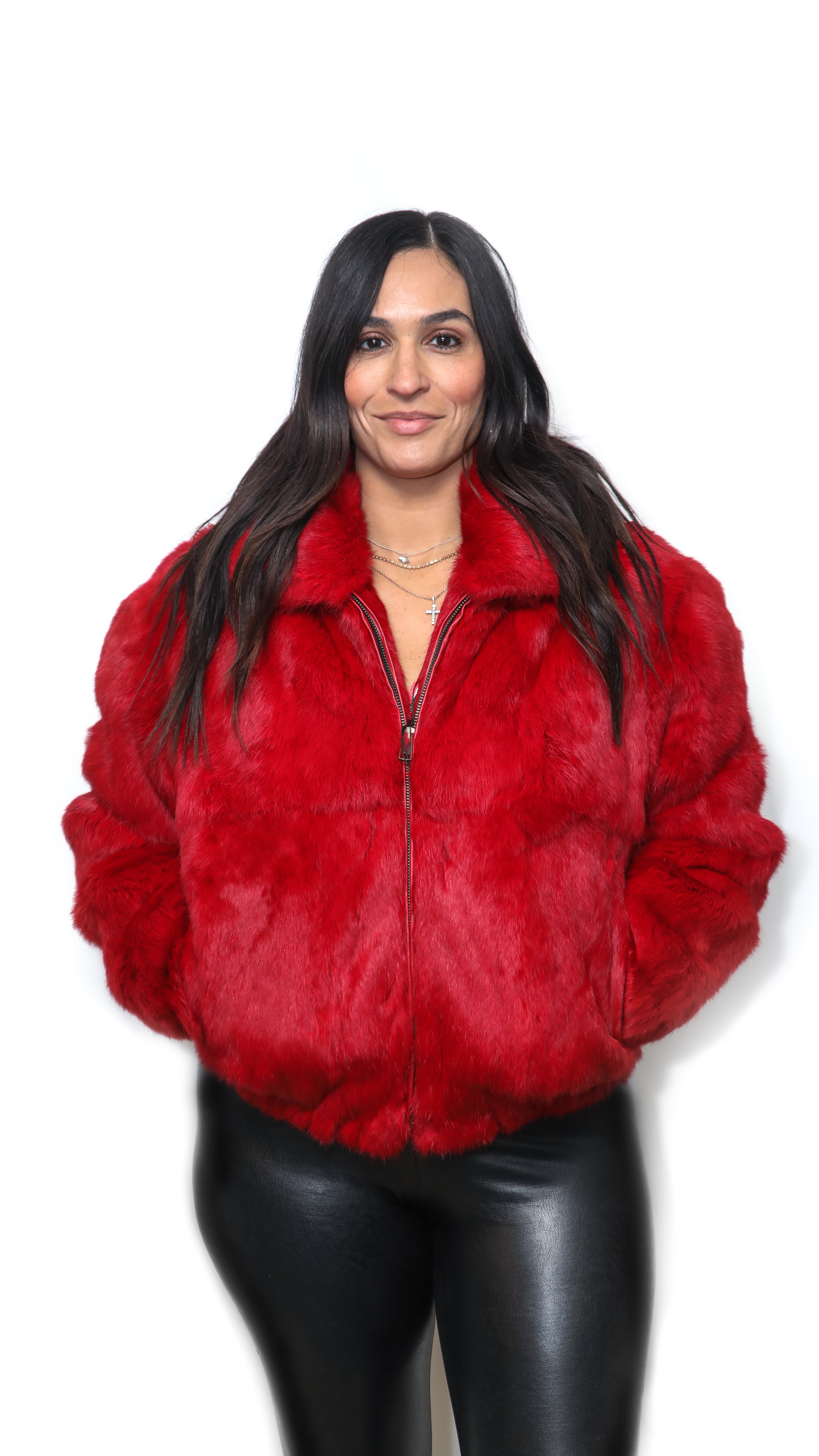 French Rabbit Jacket With Hood