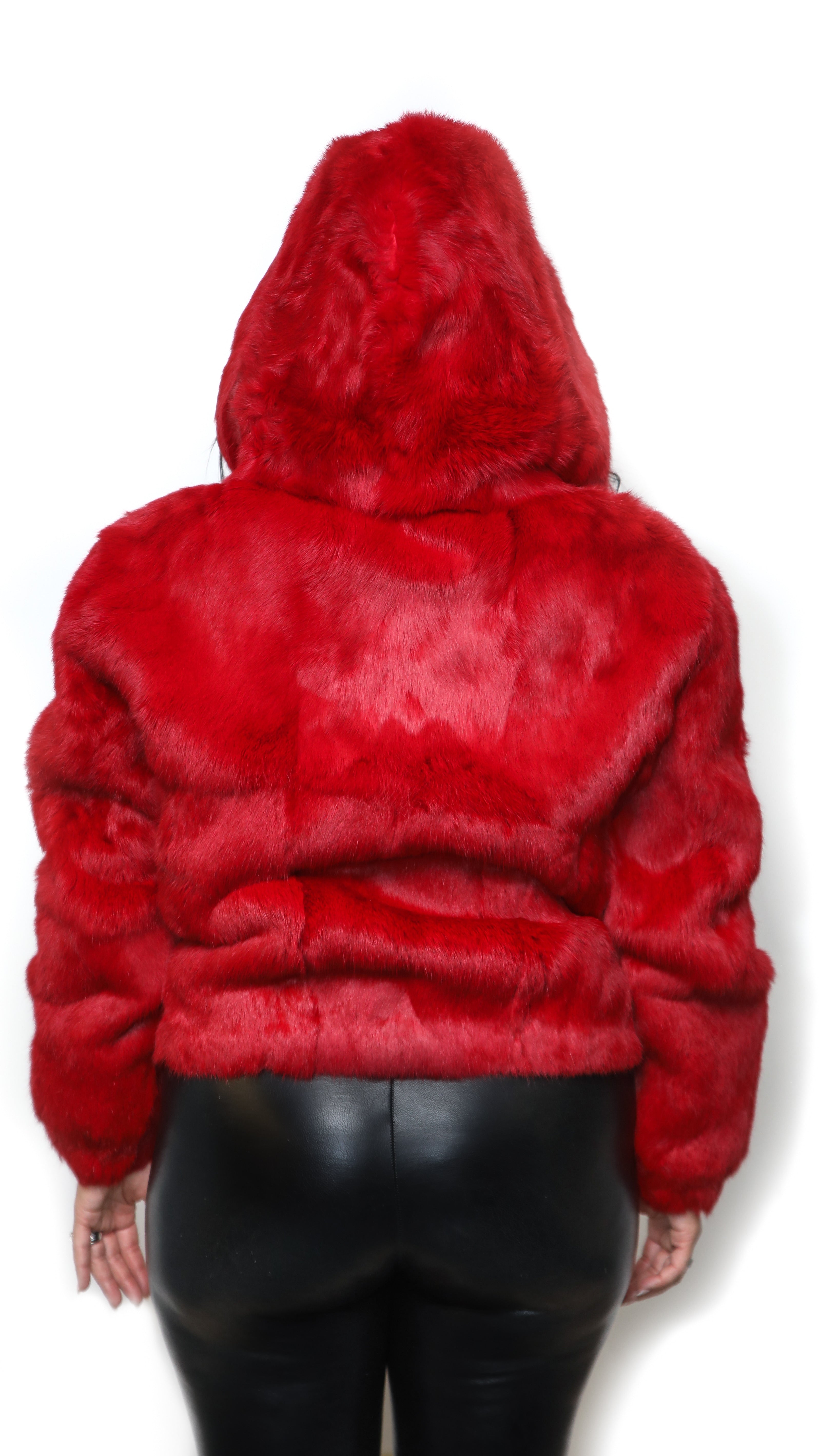 French Rabbit Jacket With Hood