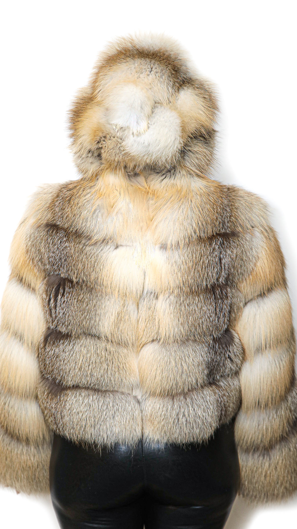 Golden Island Fox Jacket With  Hood