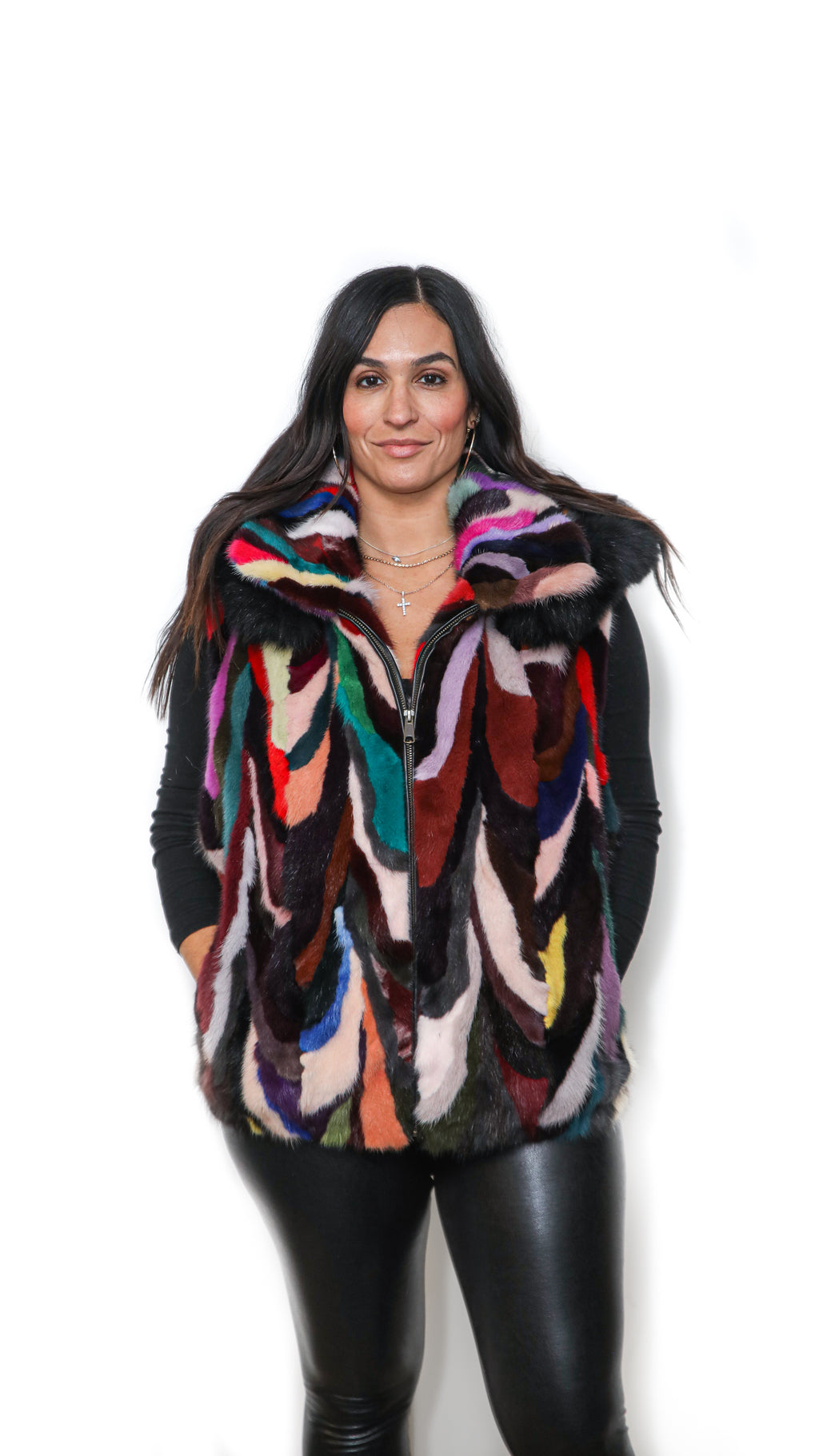 Mink Sectional  Multicolor Vest