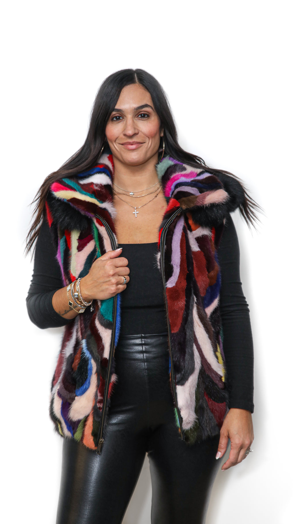 Mink Sectional  Multicolor Vest