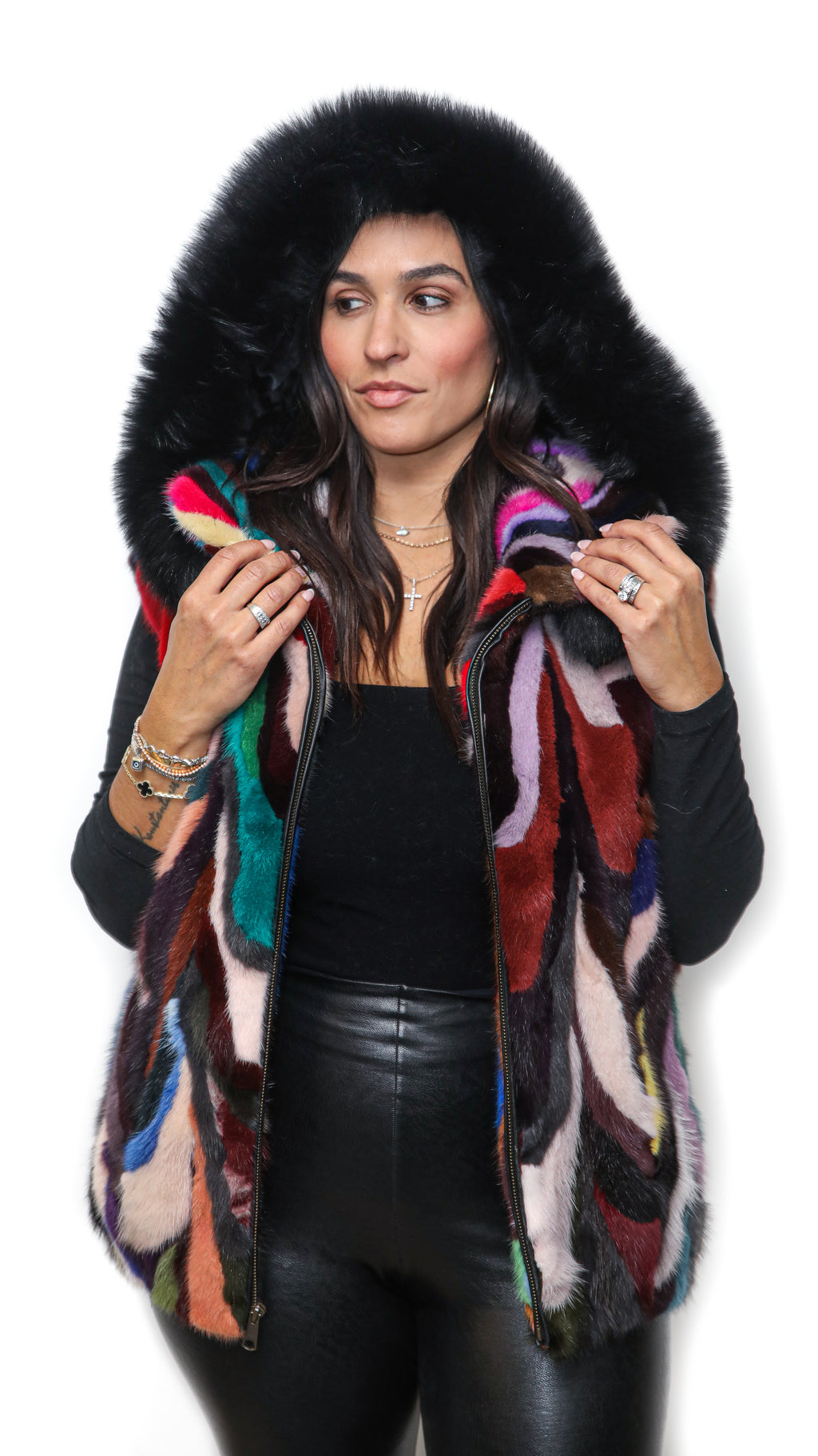 Mink Sectional  Multicolor Vest