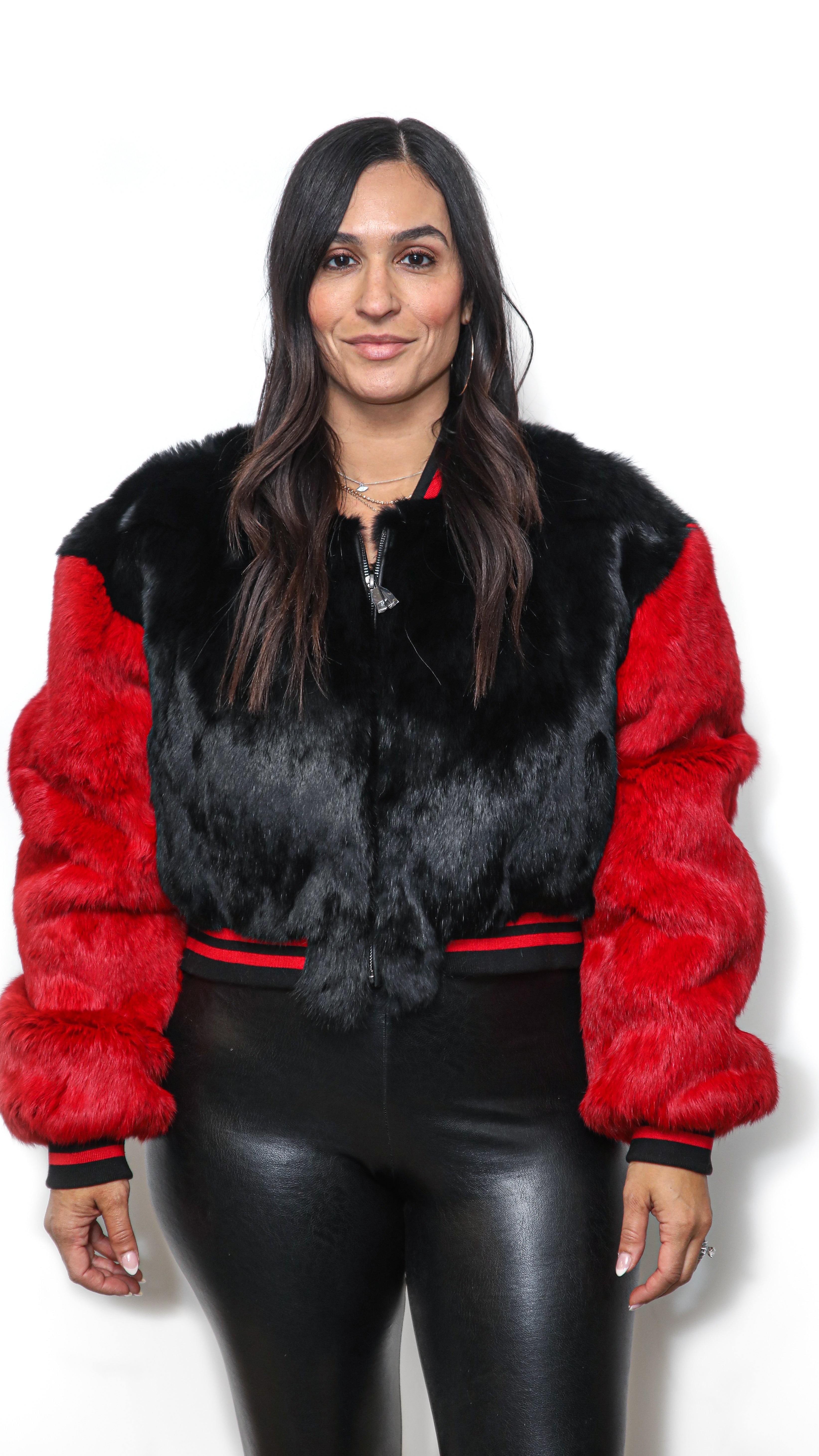 French Rabbit Cropped Jacket