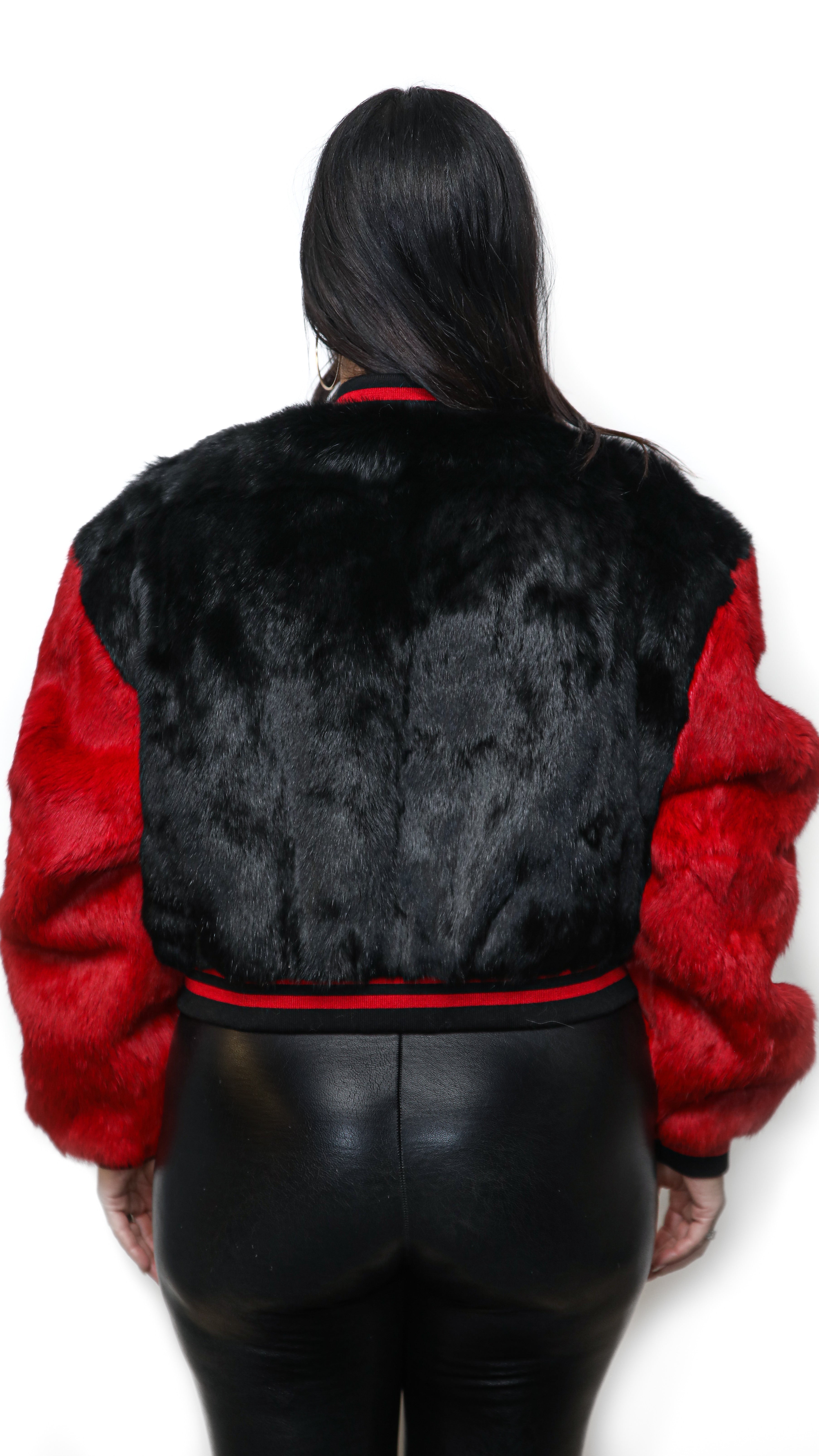 French Rabbit Cropped Jacket