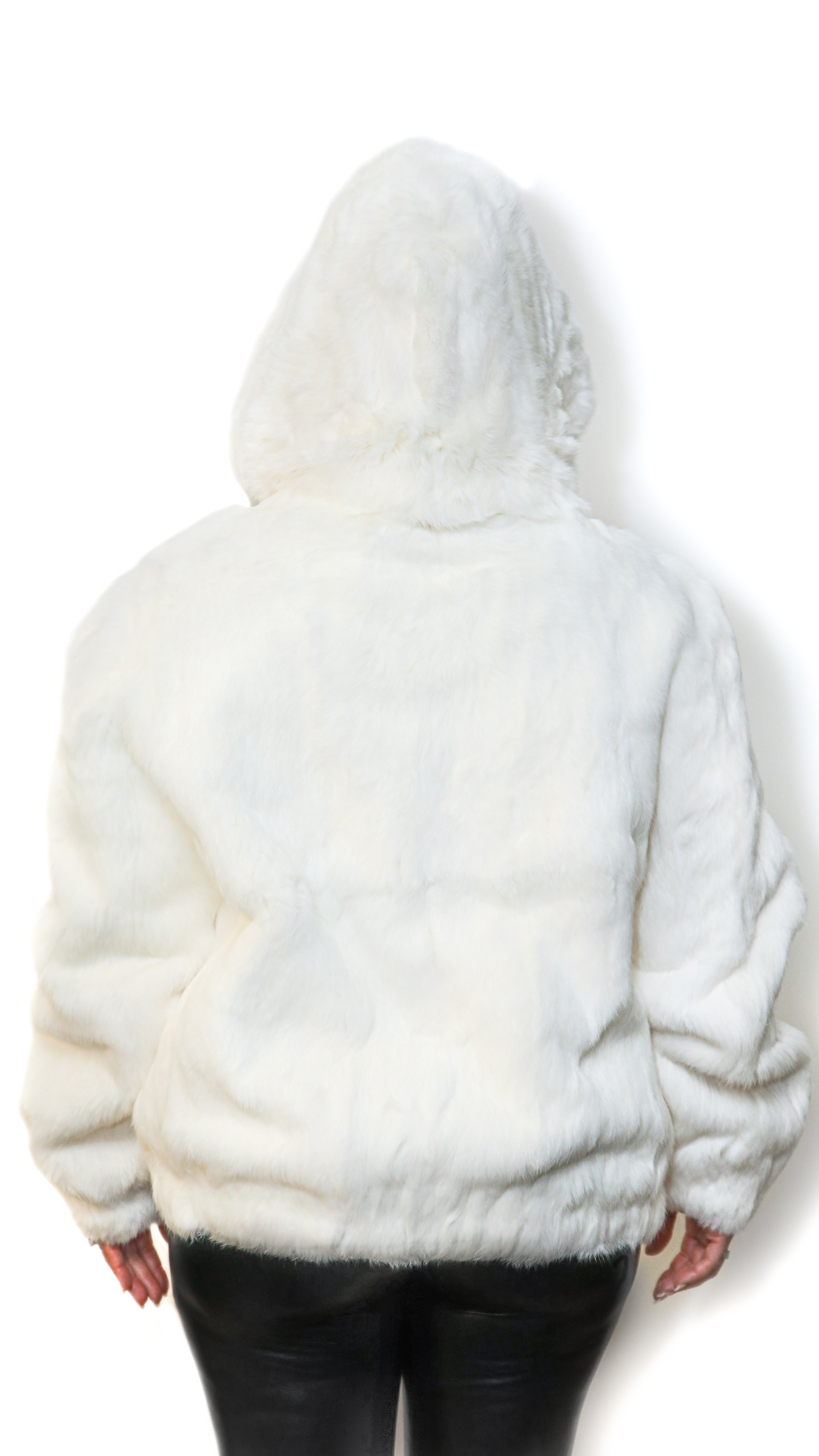 French Rabbit Jacket With Hood