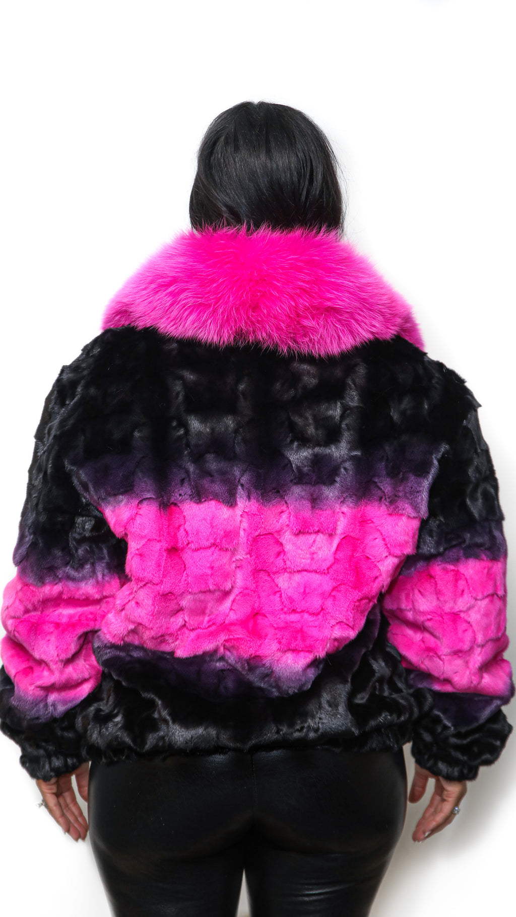 Ranch/Pink Mink Bomber Jacket