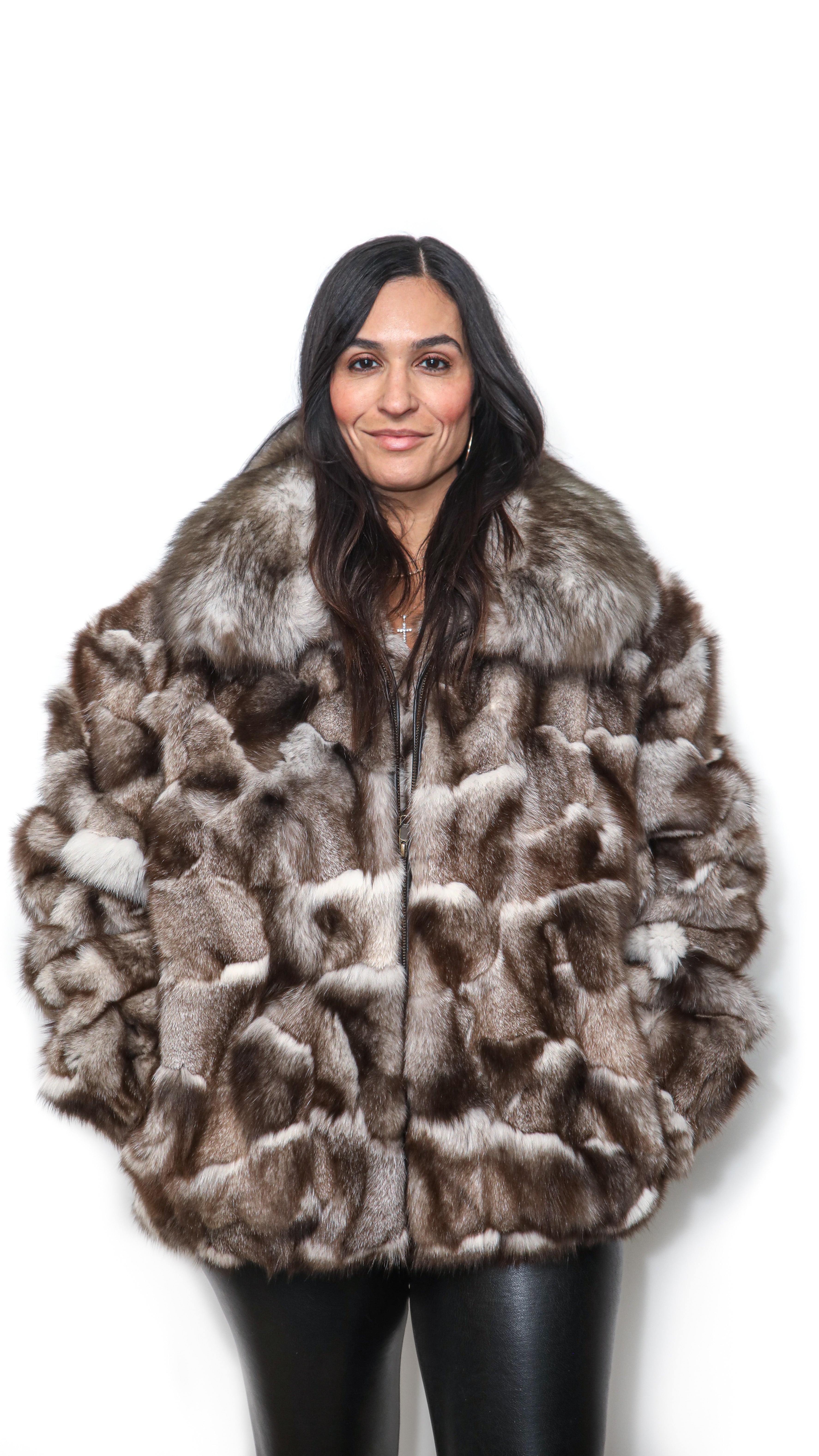 Blue Fox Sectional Bomber Jacket