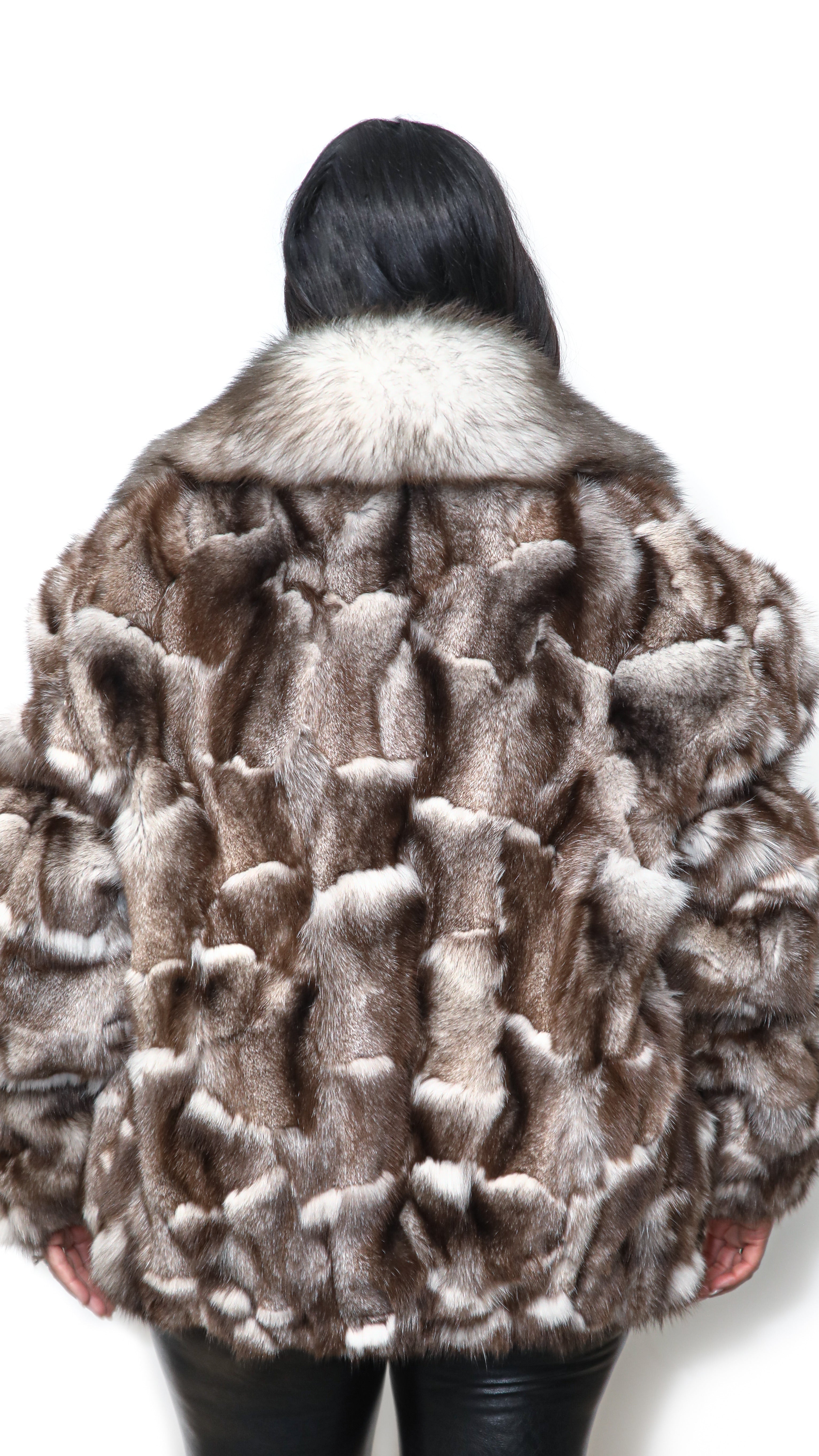 Blue Fox Sectional Bomber Jacket