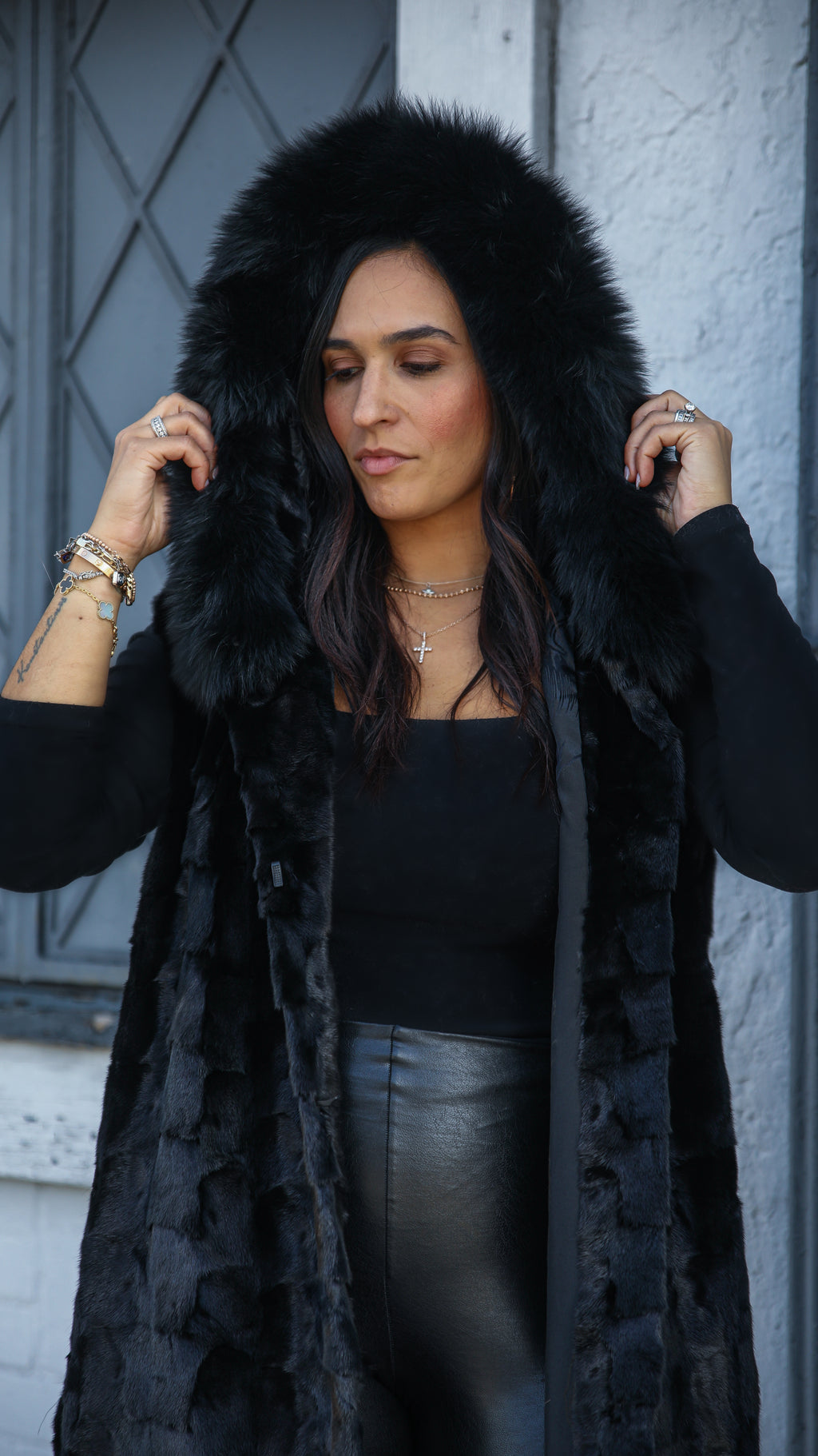 Ranch Mink Sectional  Long Vest
