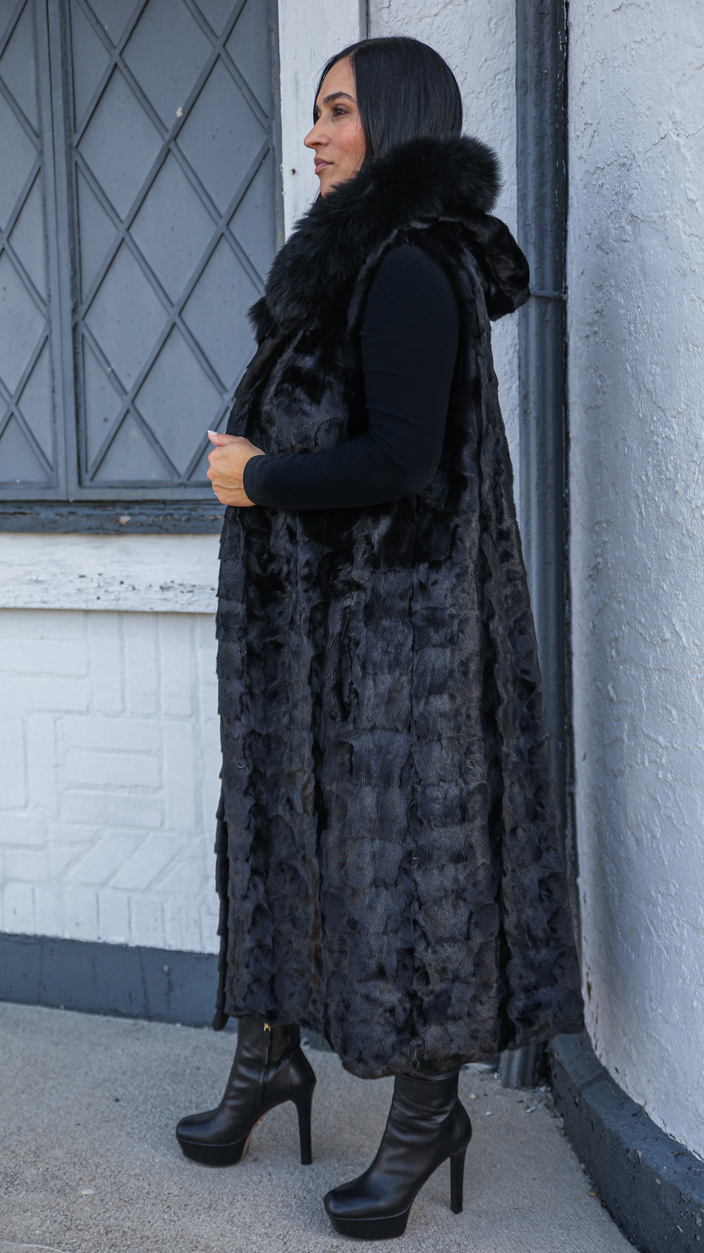 Ranch Mink Sectional  Long Vest