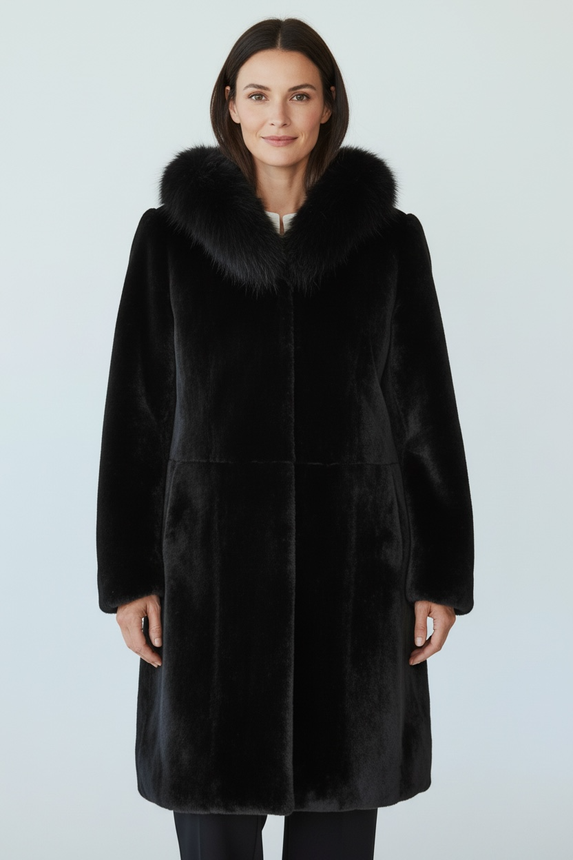 Reversible Mink Jacket with Hood