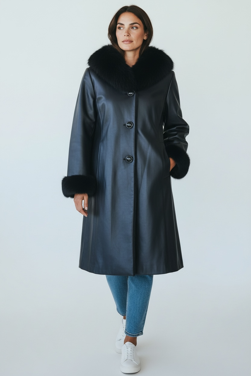 Reversible Mink Jacket with Hood