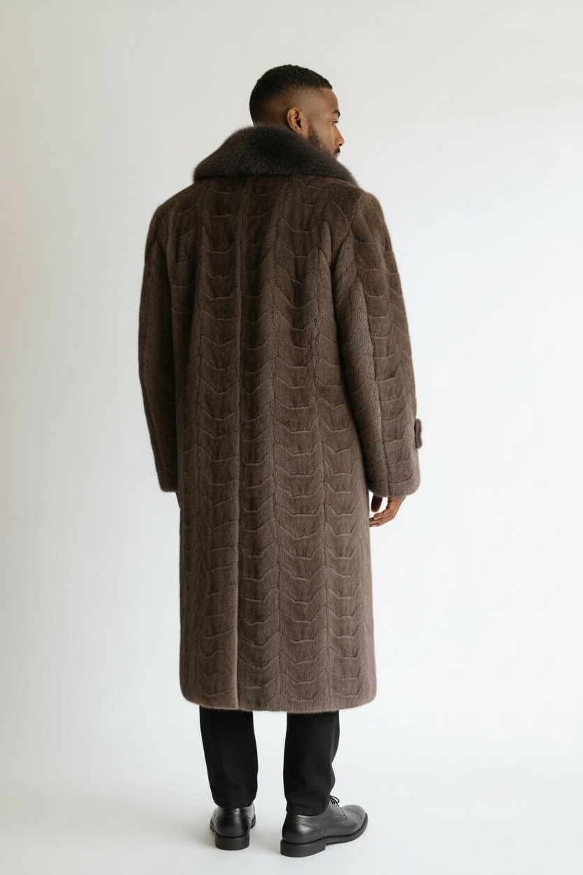Mink Coat with Fox Collar