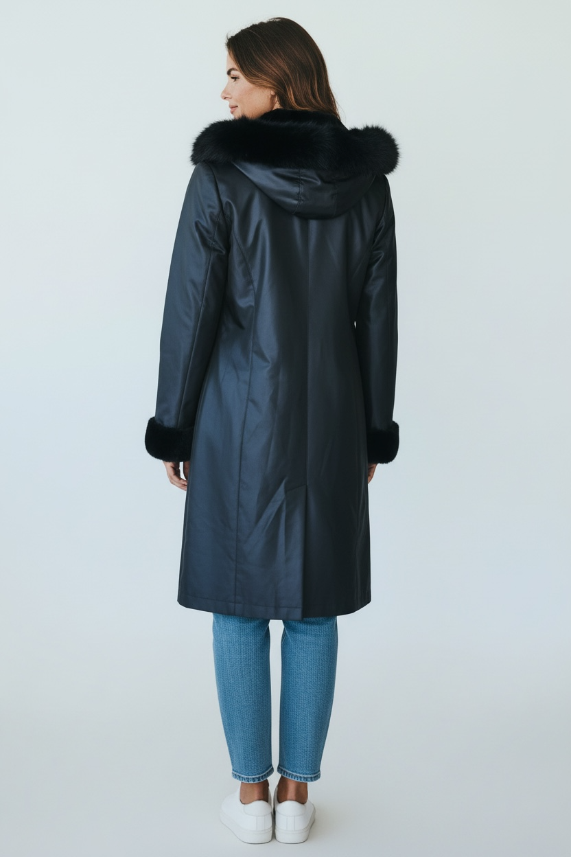 Reversible Mink Jacket with Hood