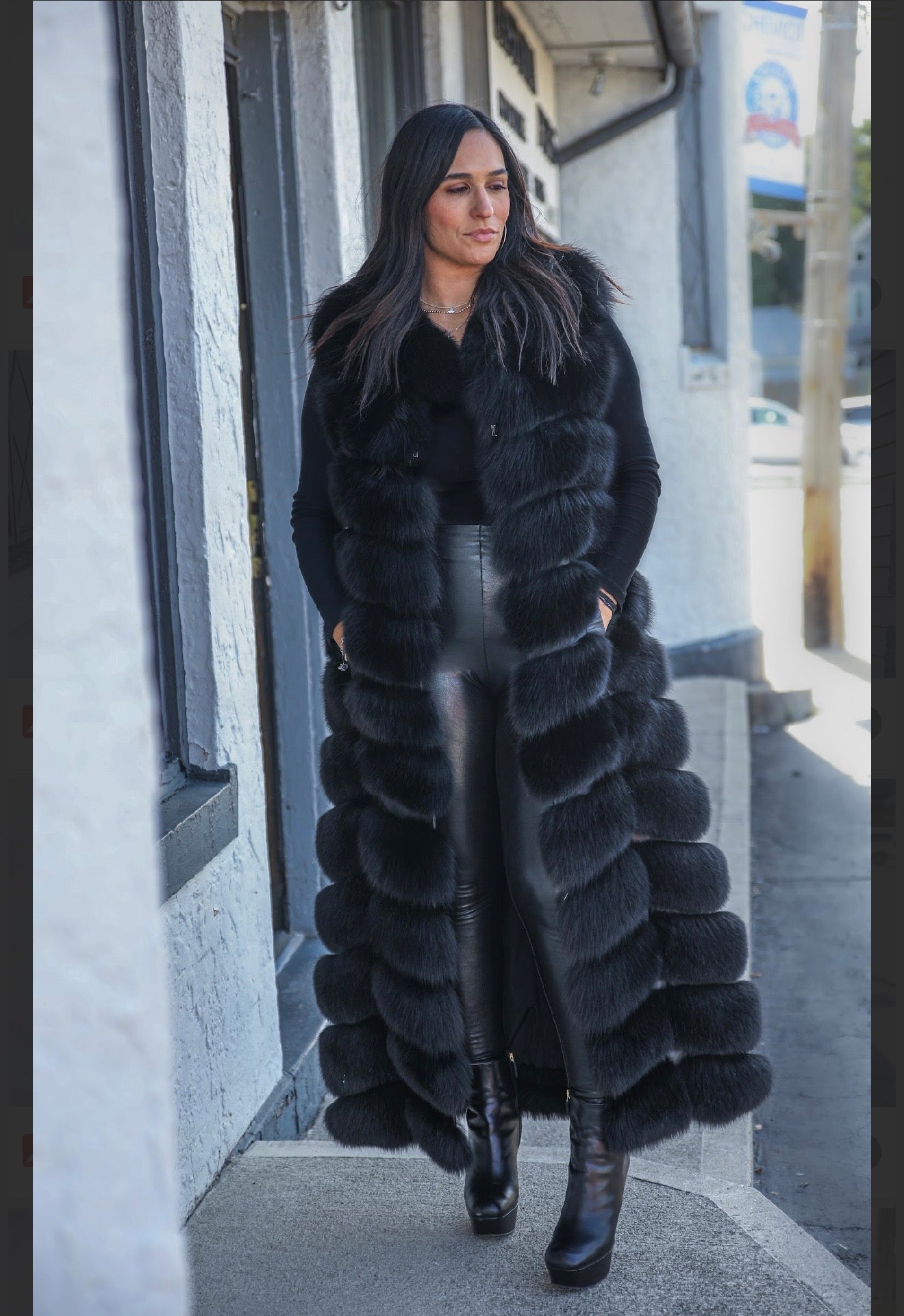Black Fox Vest – Kastoria Furs