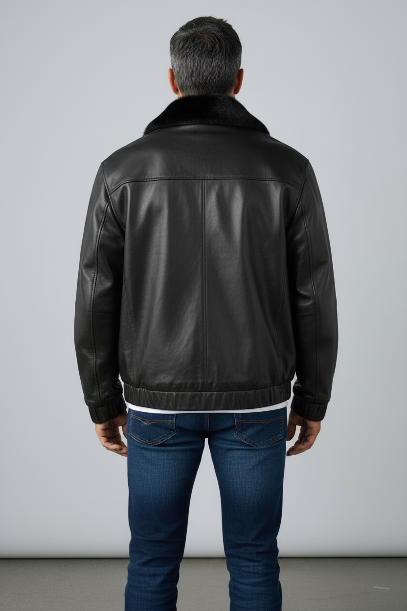 Mink/Leather Reversible Jacket