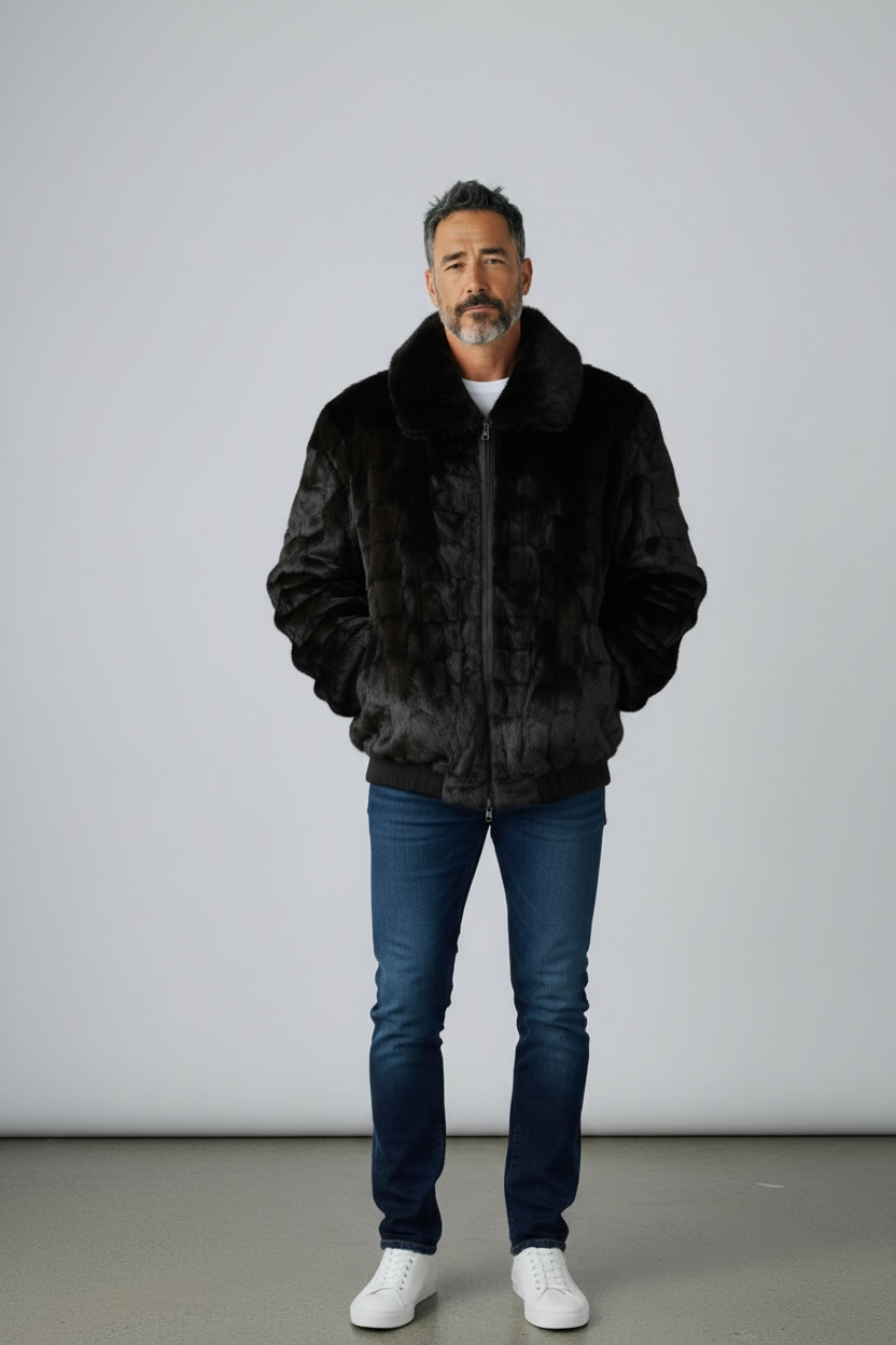 Mink/Leather Reversible Jacket